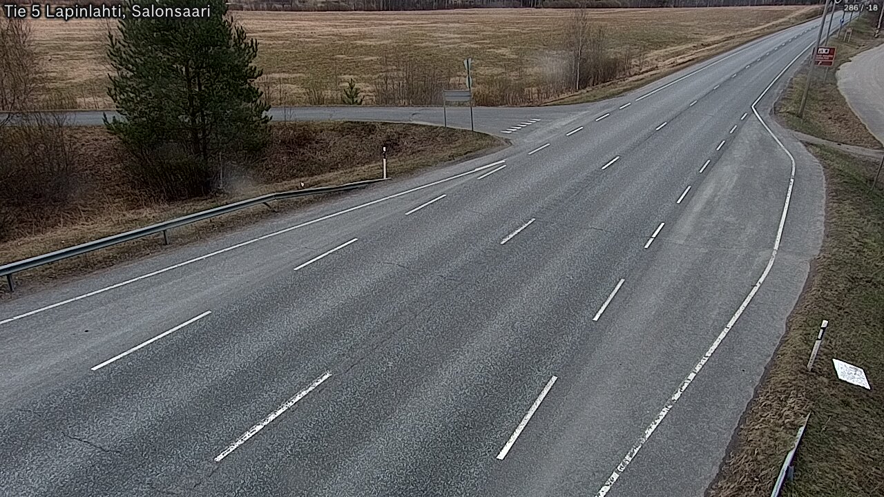 Weather Camera Image Road 5 Lapinlahti, Salonsaari, Lapinlahti, Pohjois-Savo