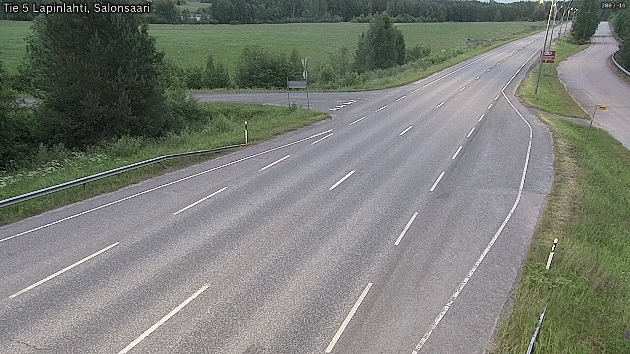 Weather Camera Image Road 5 Lapinlahti, Salonsaari, Lapinlahti, Pohjois-Savo