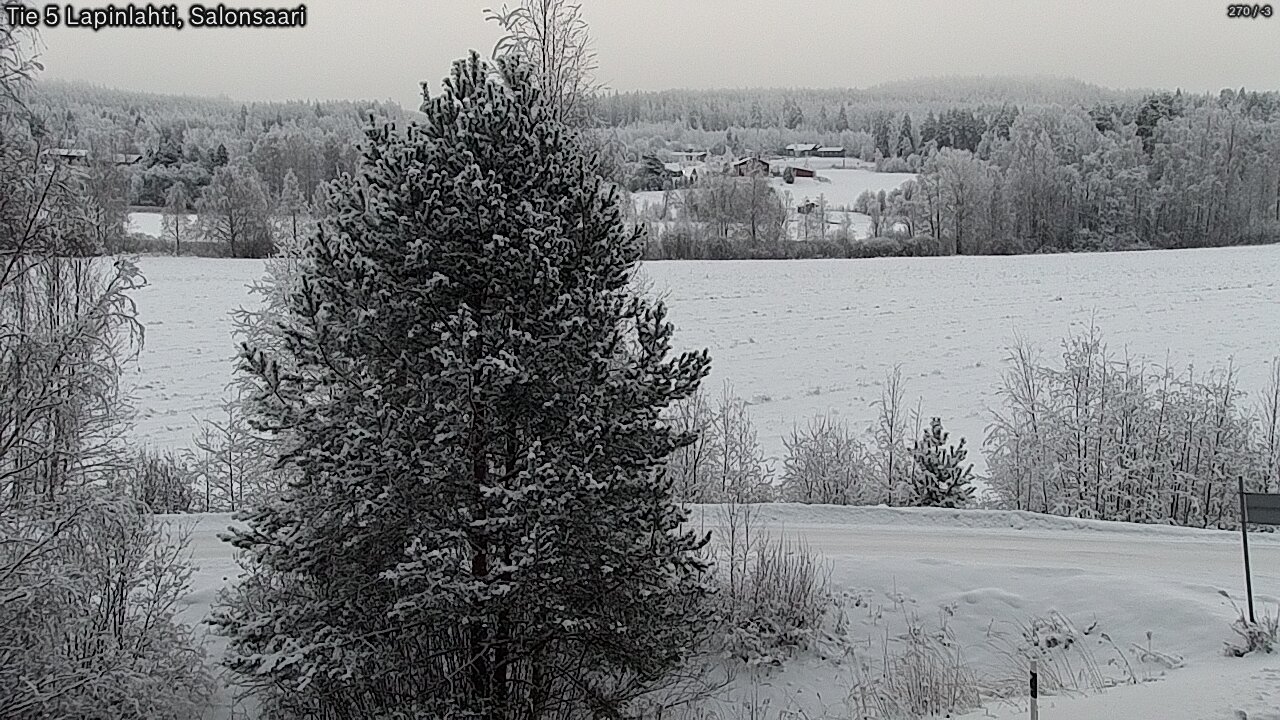 Weather Camera Image Road 5 Lapinlahti, Salonsaari, Lapinlahti, Pohjois-Savo