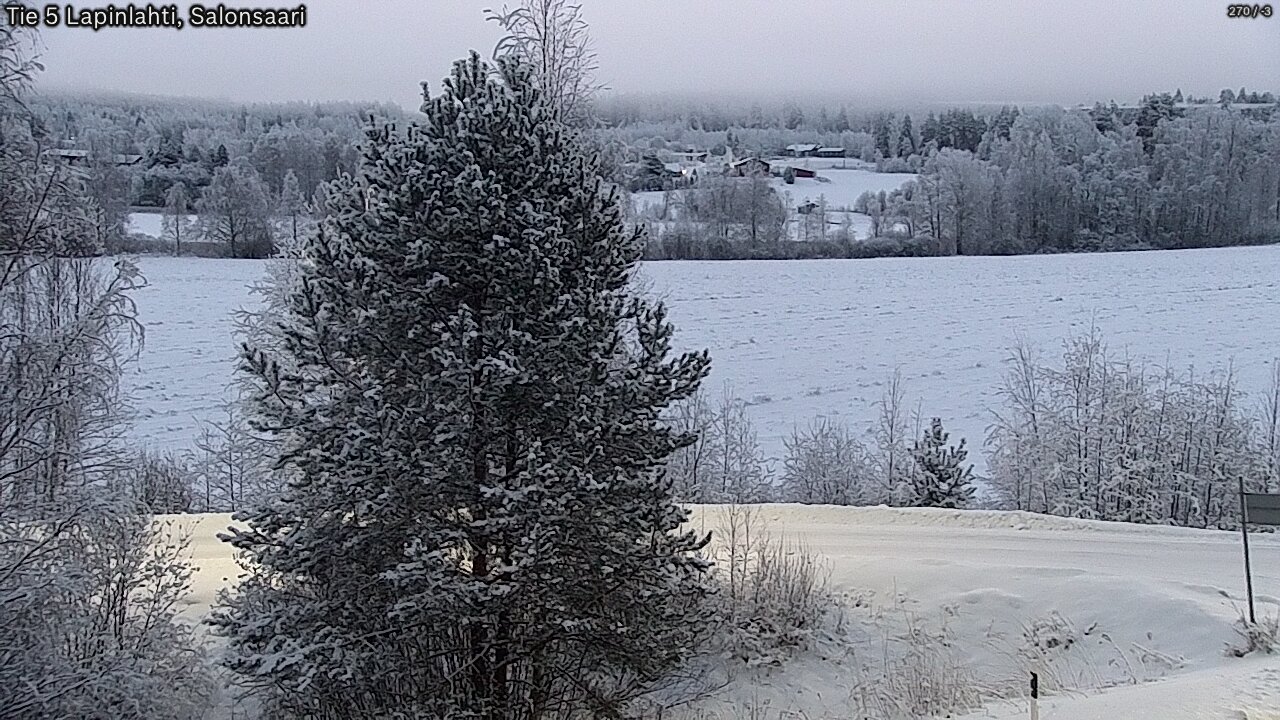 Weather Camera Image Road 5 Lapinlahti, Salonsaari, Lapinlahti, Pohjois-Savo