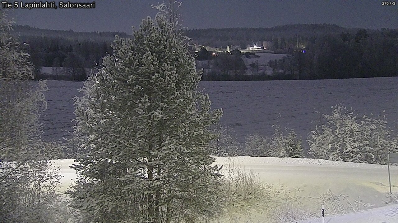 Weather Camera Image Road 5 Lapinlahti, Salonsaari, Lapinlahti, Pohjois-Savo