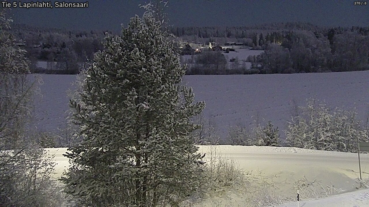 Weather Camera Image Road 5 Lapinlahti, Salonsaari, Lapinlahti, Pohjois-Savo