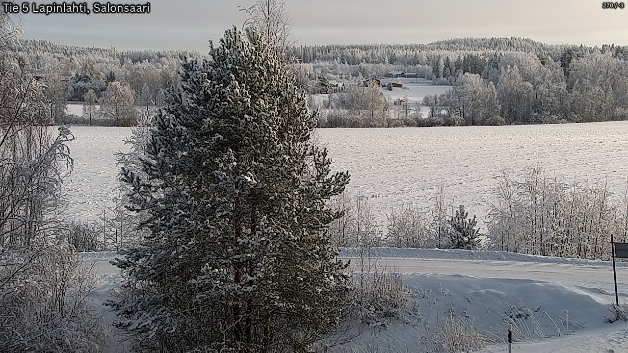 Weather Camera Image Road 5 Lapinlahti, Salonsaari, Lapinlahti, Pohjois-Savo
