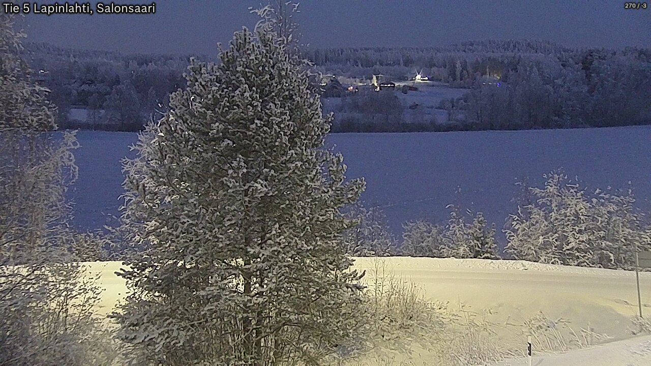 Weather Camera Image Road 5 Lapinlahti, Salonsaari, Lapinlahti, Pohjois-Savo