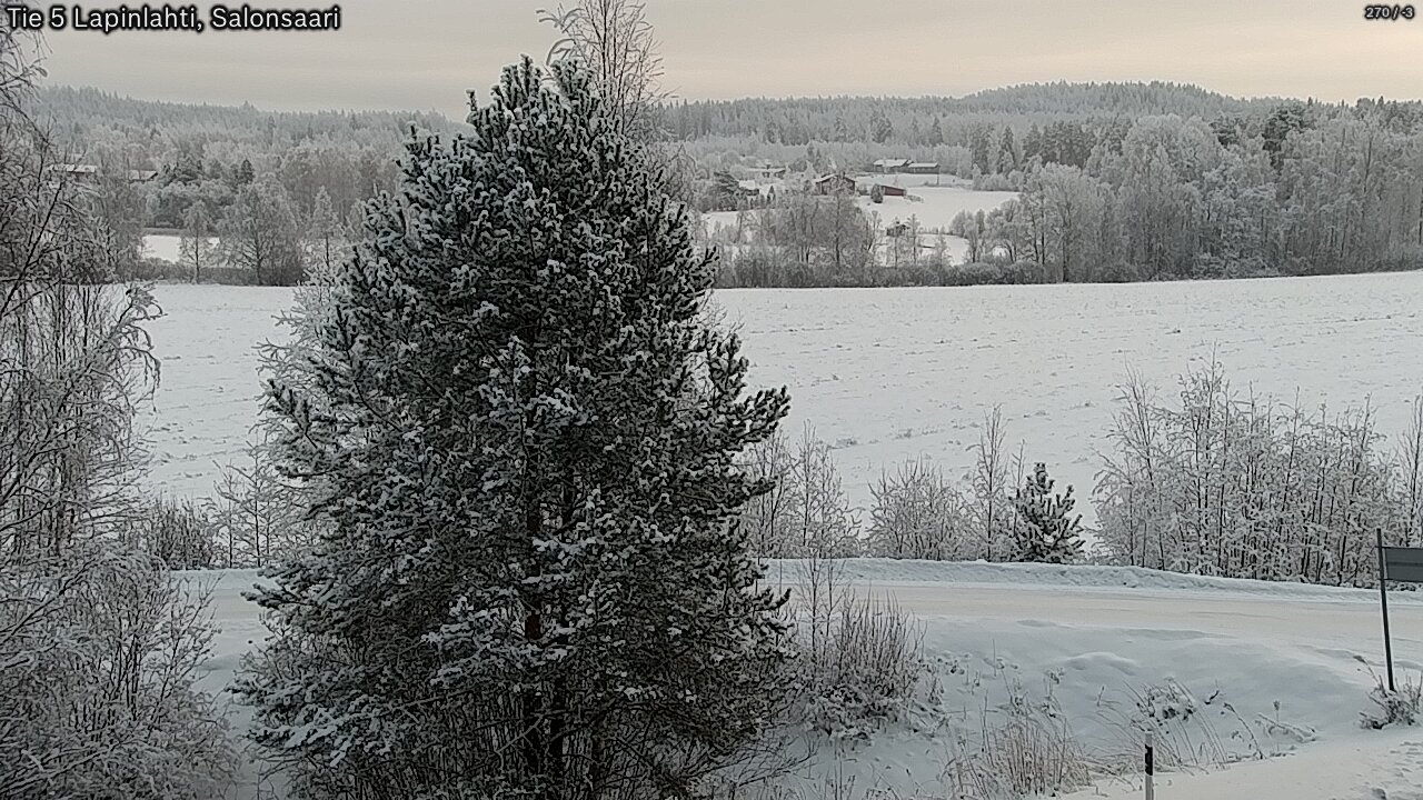 Weather Camera Image Road 5 Lapinlahti, Salonsaari, Lapinlahti, Pohjois-Savo