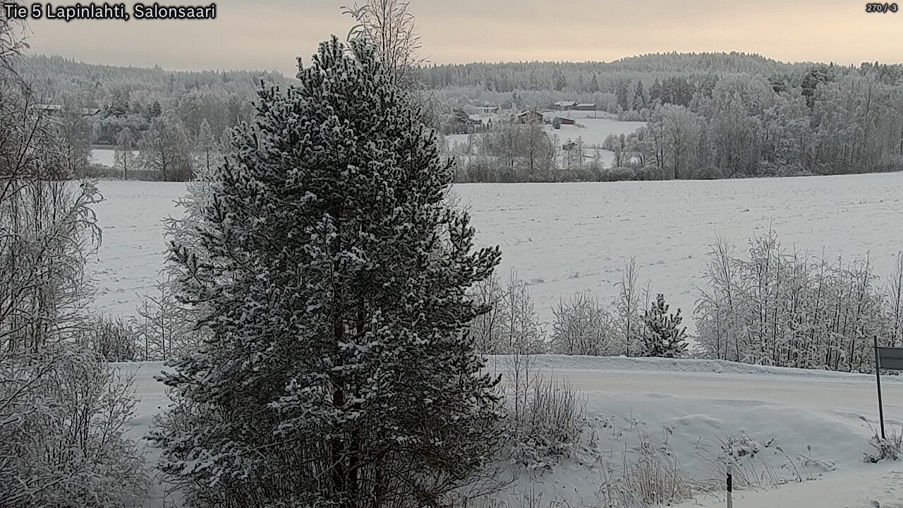 Weather Camera Image Road 5 Lapinlahti, Salonsaari, Lapinlahti, Pohjois-Savo