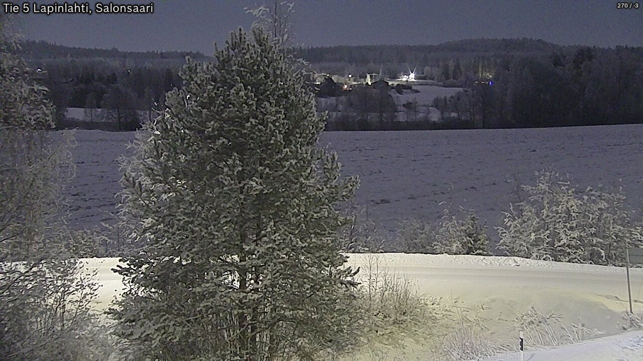 Weather Camera Image Road 5 Lapinlahti, Salonsaari, Lapinlahti, Pohjois-Savo