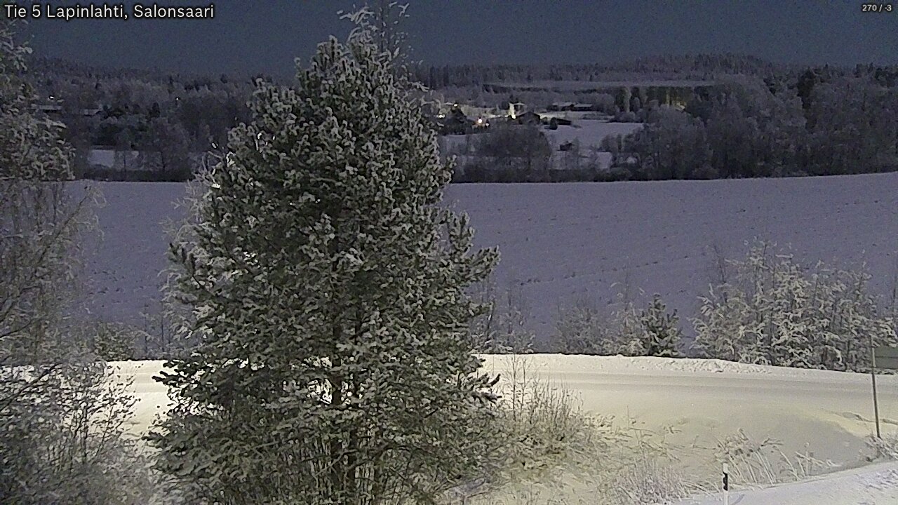Weather Camera Image Road 5 Lapinlahti, Salonsaari, Lapinlahti, Pohjois-Savo
