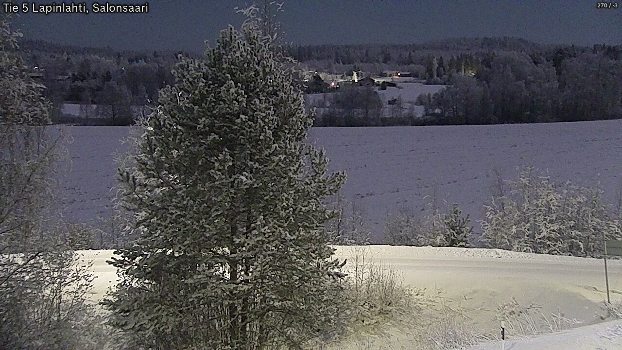 Weather Camera Image Road 5 Lapinlahti, Salonsaari, Lapinlahti, Pohjois-Savo