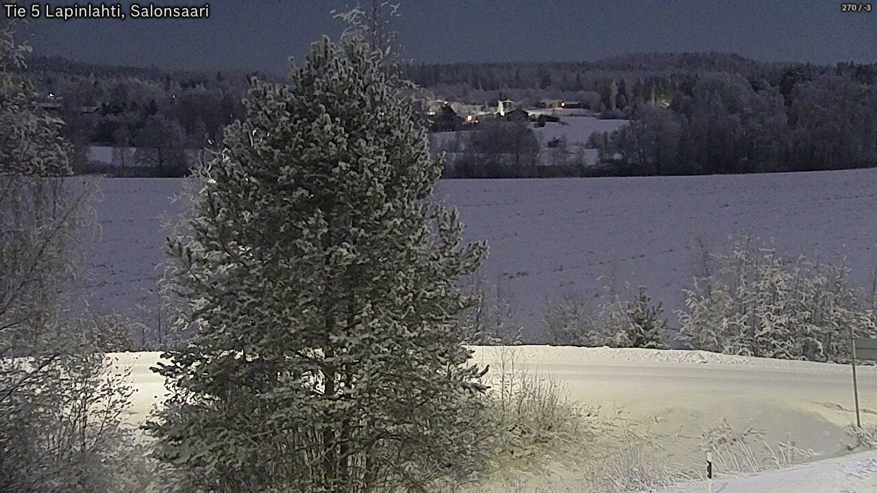 Weather Camera Image Road 5 Lapinlahti, Salonsaari, Lapinlahti, Pohjois-Savo