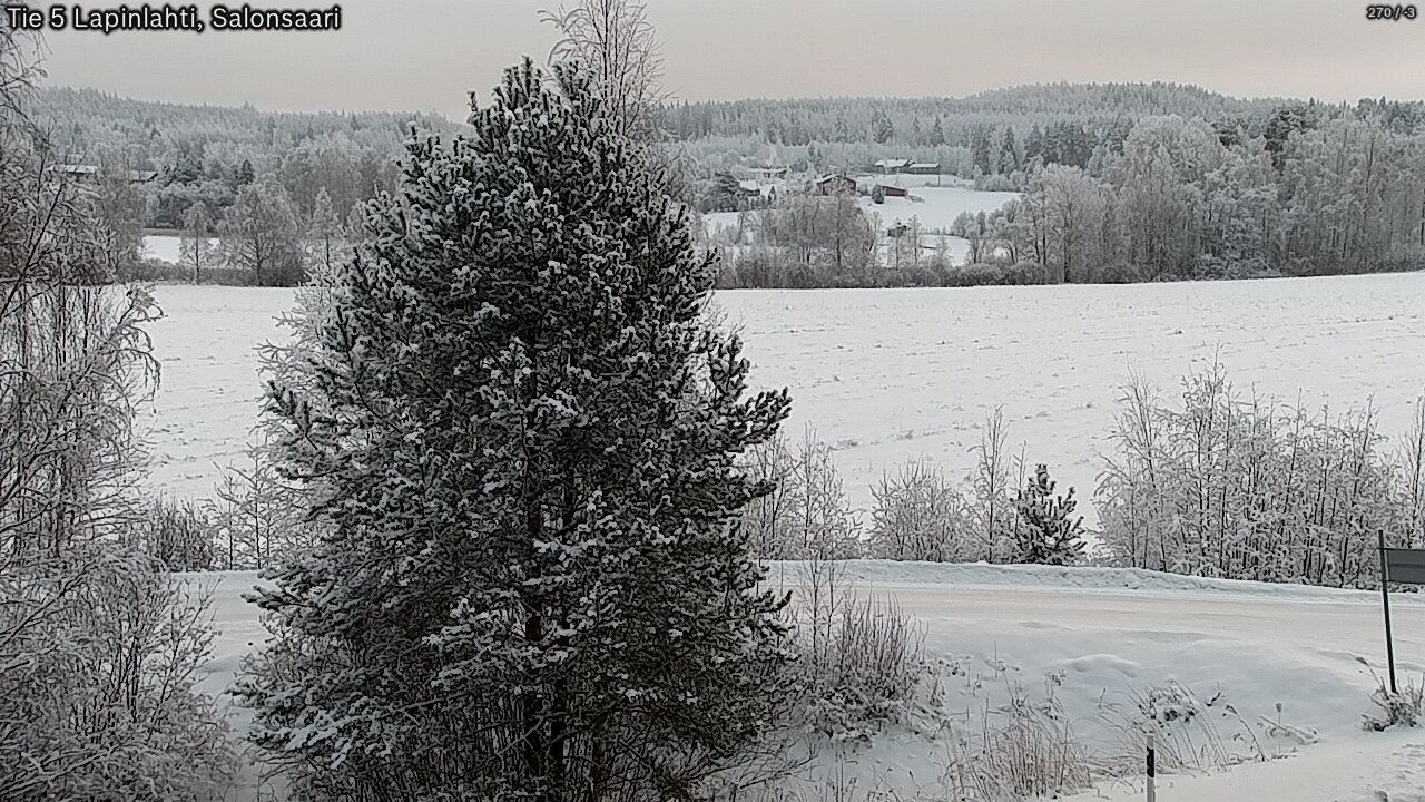 Weather Camera Image Road 5 Lapinlahti, Salonsaari, Lapinlahti, Pohjois-Savo