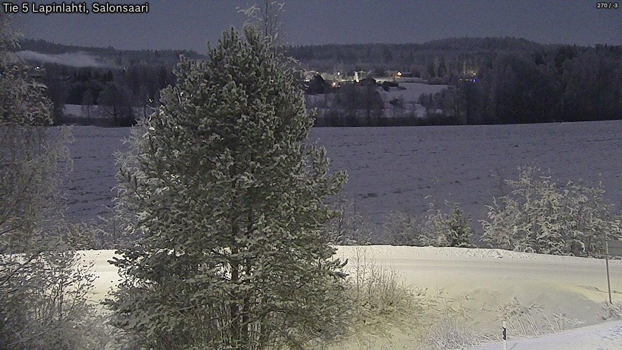 Weather Camera Image Road 5 Lapinlahti, Salonsaari, Lapinlahti, Pohjois-Savo