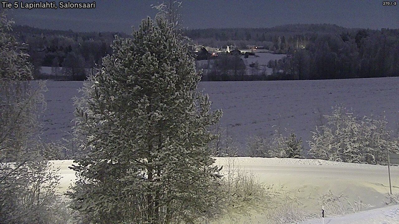 Weather Camera Image Road 5 Lapinlahti, Salonsaari, Lapinlahti, Pohjois-Savo
