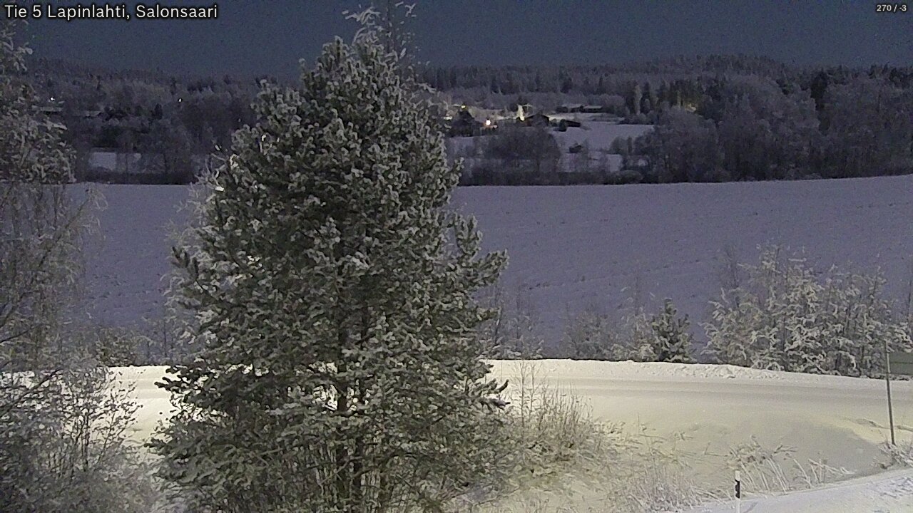 Weather Camera Image Road 5 Lapinlahti, Salonsaari, Lapinlahti, Pohjois-Savo
