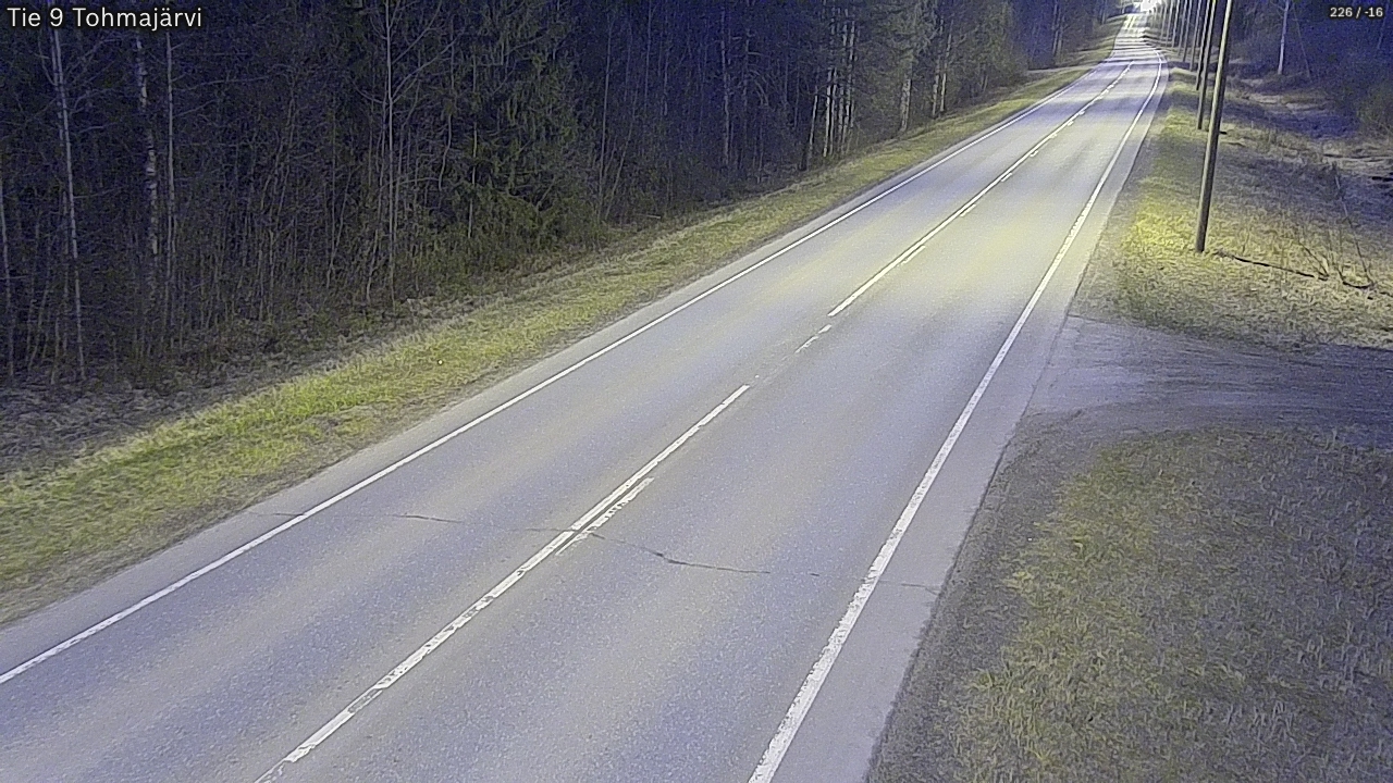 Weather Camera Image Road 9 Tohmajärvi, Tohmajärvi, Pohjois-Karjala