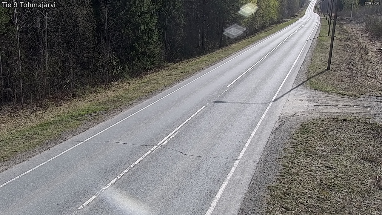 Weather Camera Image Road 9 Tohmajärvi, Tohmajärvi, Pohjois-Karjala