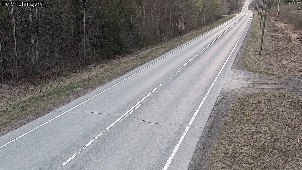Weather Camera Image Road 9 Tohmajärvi, Tohmajärvi, Pohjois-Karjala