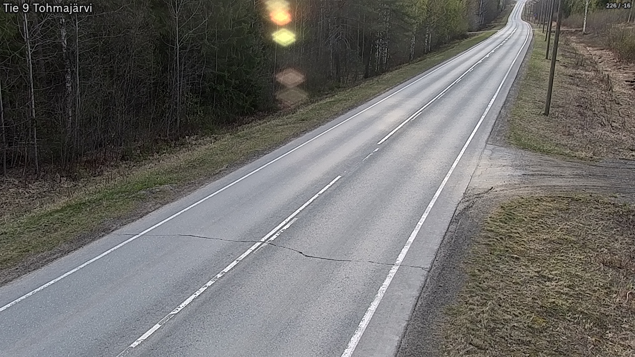 Weather Camera Image Road 9 Tohmajärvi, Tohmajärvi, Pohjois-Karjala