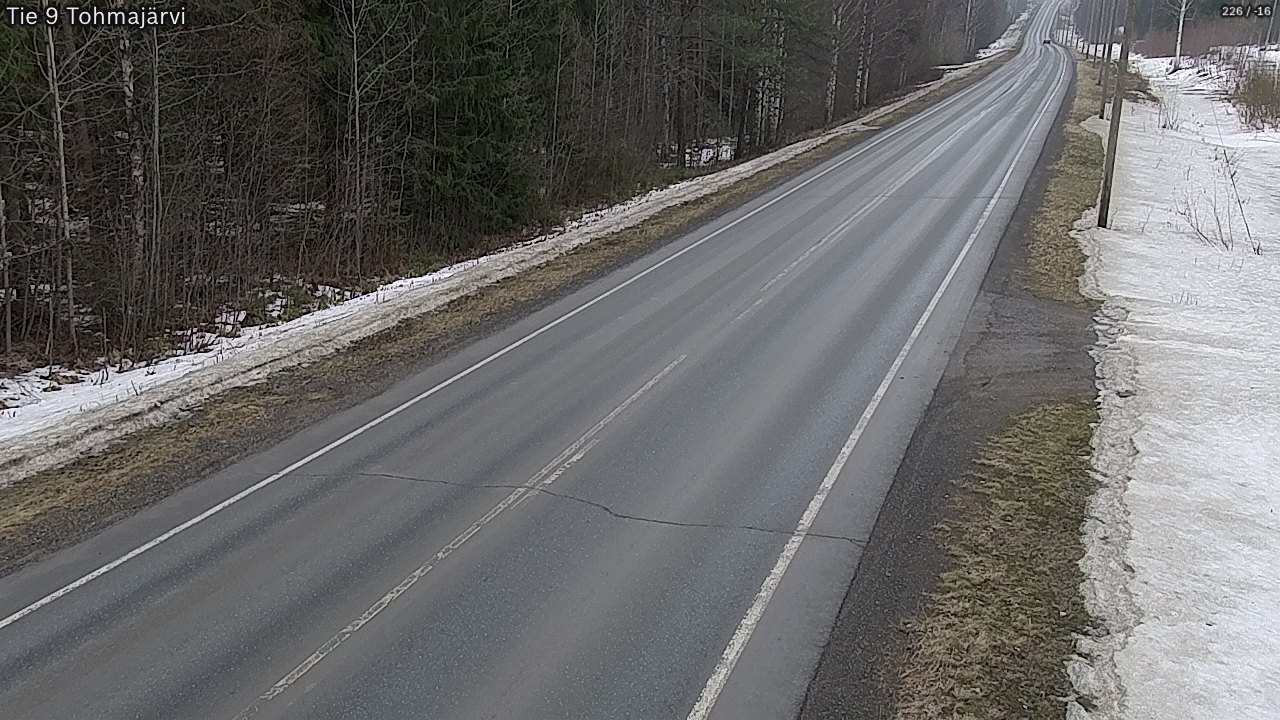 Weather Camera Image Väg 9 Tohmajärvi, Tohmajärvi, Pohjois-Karjala