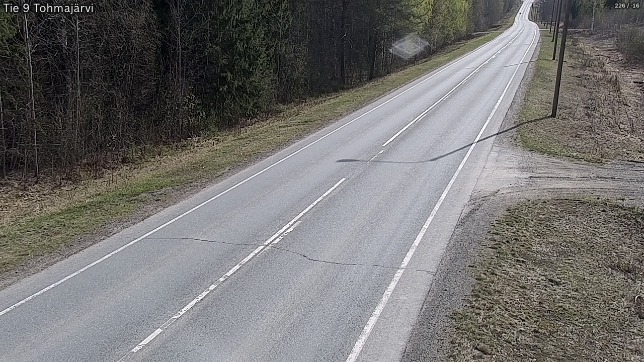 Weather Camera Image Road 9 Tohmajärvi, Tohmajärvi, Pohjois-Karjala