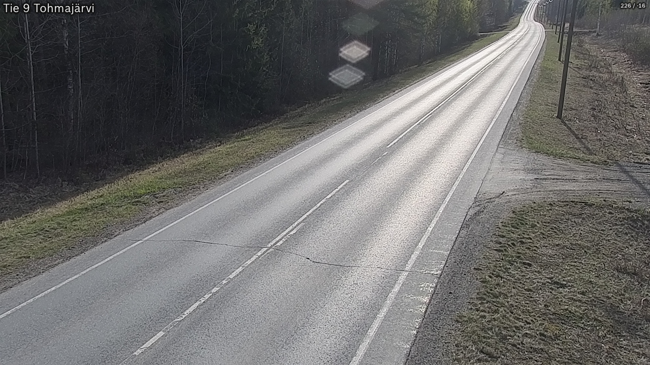 Weather Camera Image Road 9 Tohmajärvi, Tohmajärvi, Pohjois-Karjala