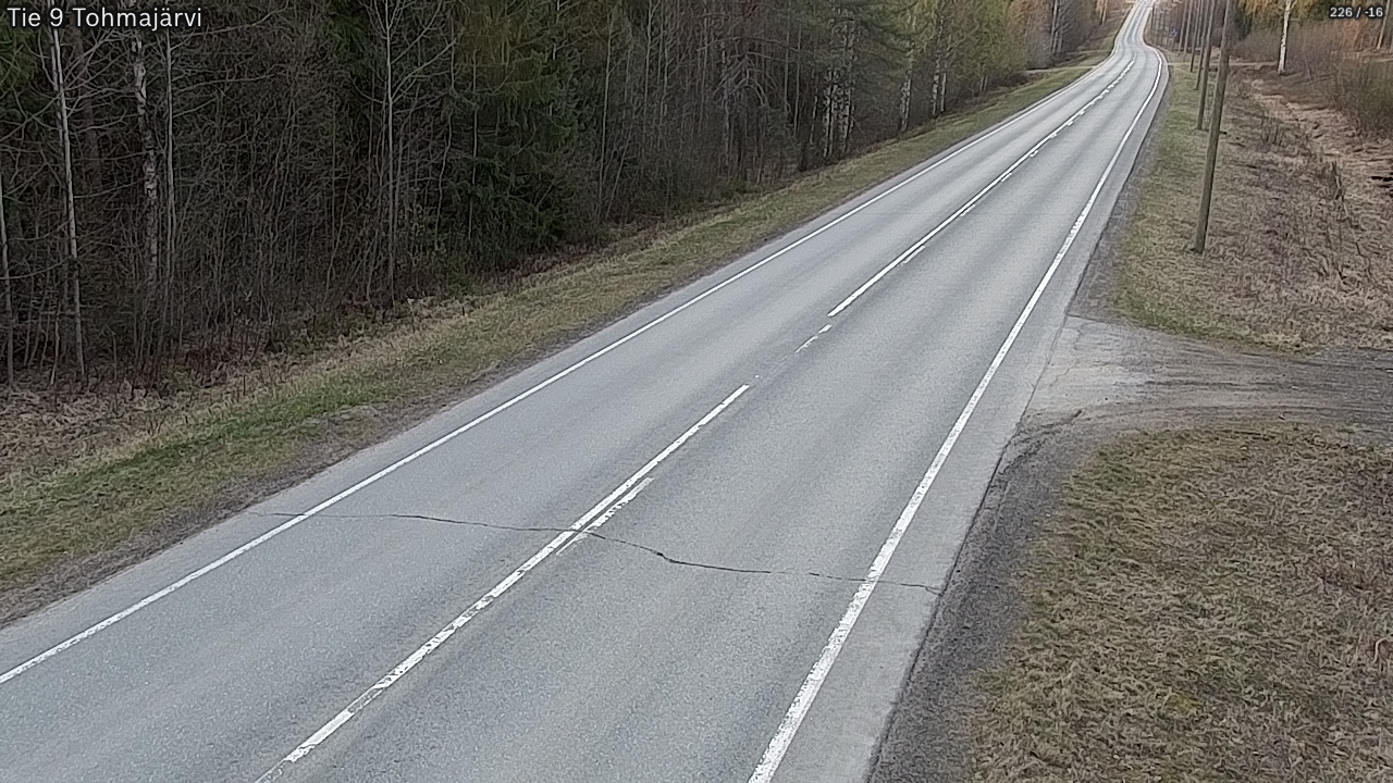 Weather Camera Image Road 9 Tohmajärvi, Tohmajärvi, Pohjois-Karjala