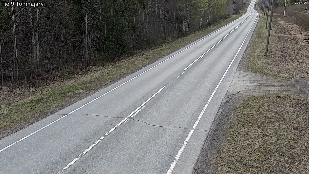 Weather Camera Image Road 9 Tohmajärvi, Tohmajärvi, Pohjois-Karjala