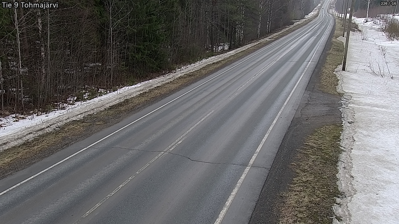 Weather Camera Image Väg 9 Tohmajärvi, Tohmajärvi, Pohjois-Karjala