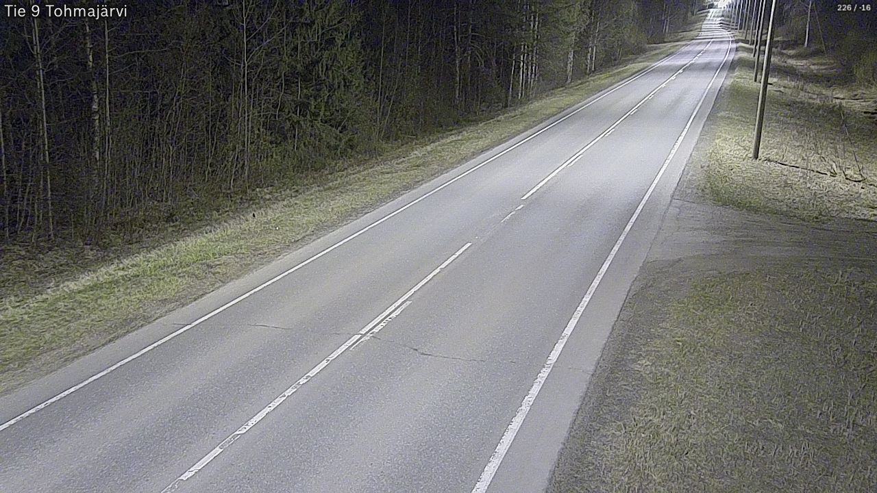 Weather Camera Image Väg 9 Tohmajärvi, Tohmajärvi, Pohjois-Karjala