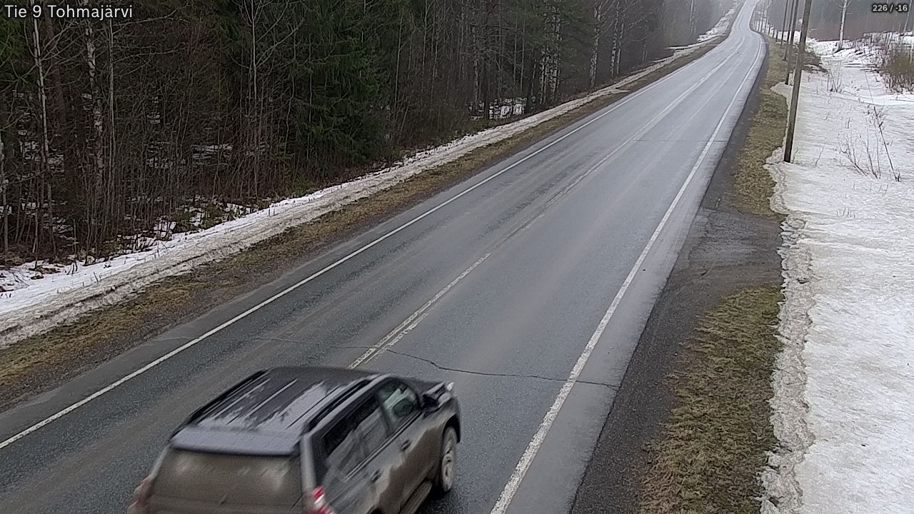Weather Camera Image Väg 9 Tohmajärvi, Tohmajärvi, Pohjois-Karjala