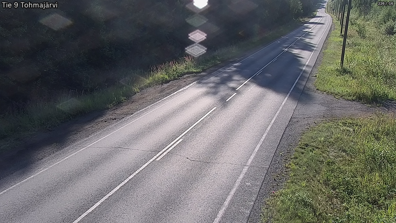 Weather Camera Image Väg 9 Tohmajärvi, Tohmajärvi, Pohjois-Karjala