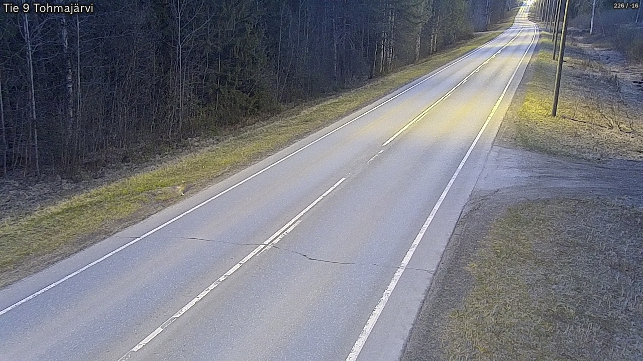 Weather Camera Image Road 9 Tohmajärvi, Tohmajärvi, Pohjois-Karjala