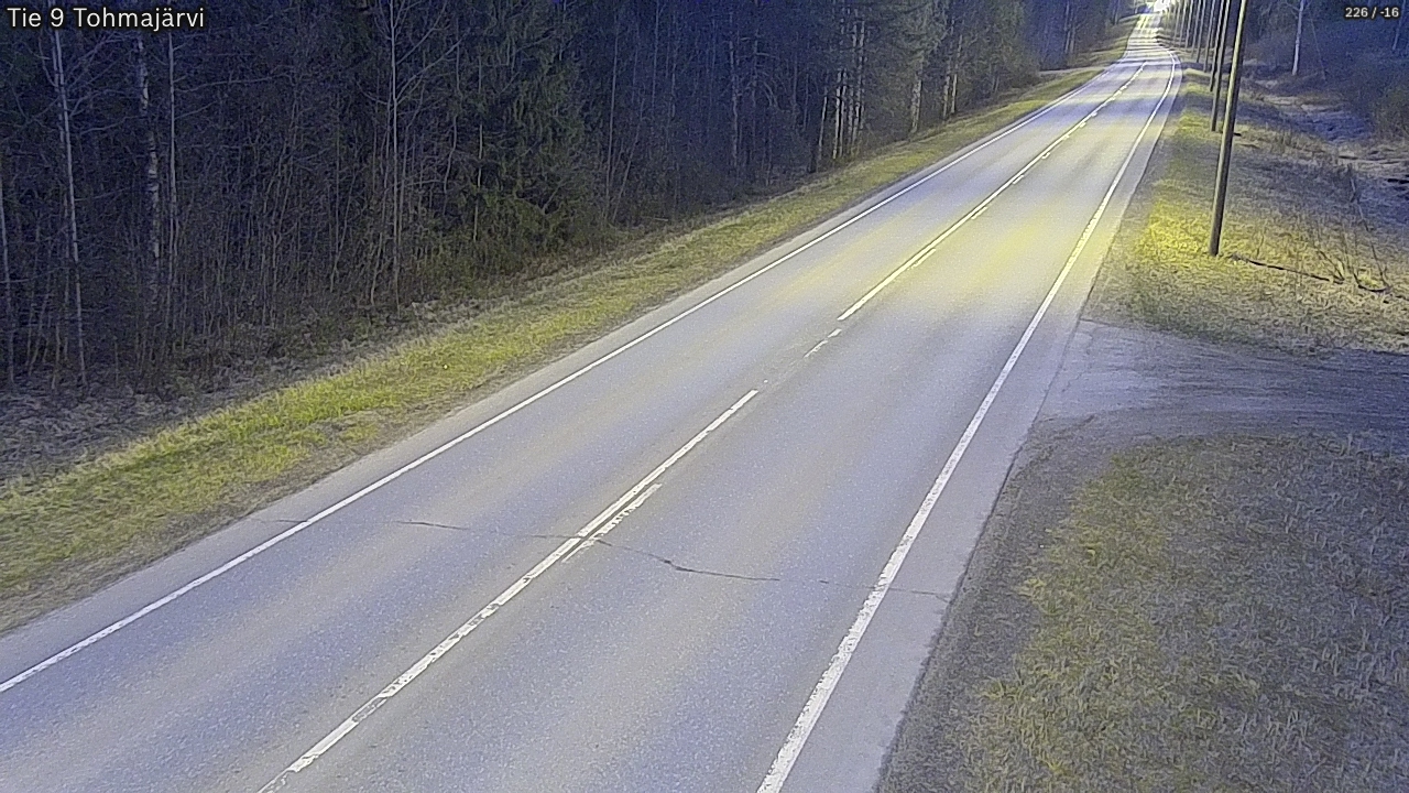 Weather Camera Image Road 9 Tohmajärvi, Tohmajärvi, Pohjois-Karjala