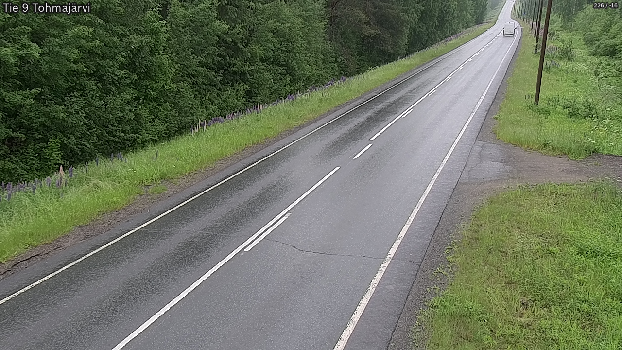 Weather Camera Image Väg 9 Tohmajärvi, Tohmajärvi, Pohjois-Karjala