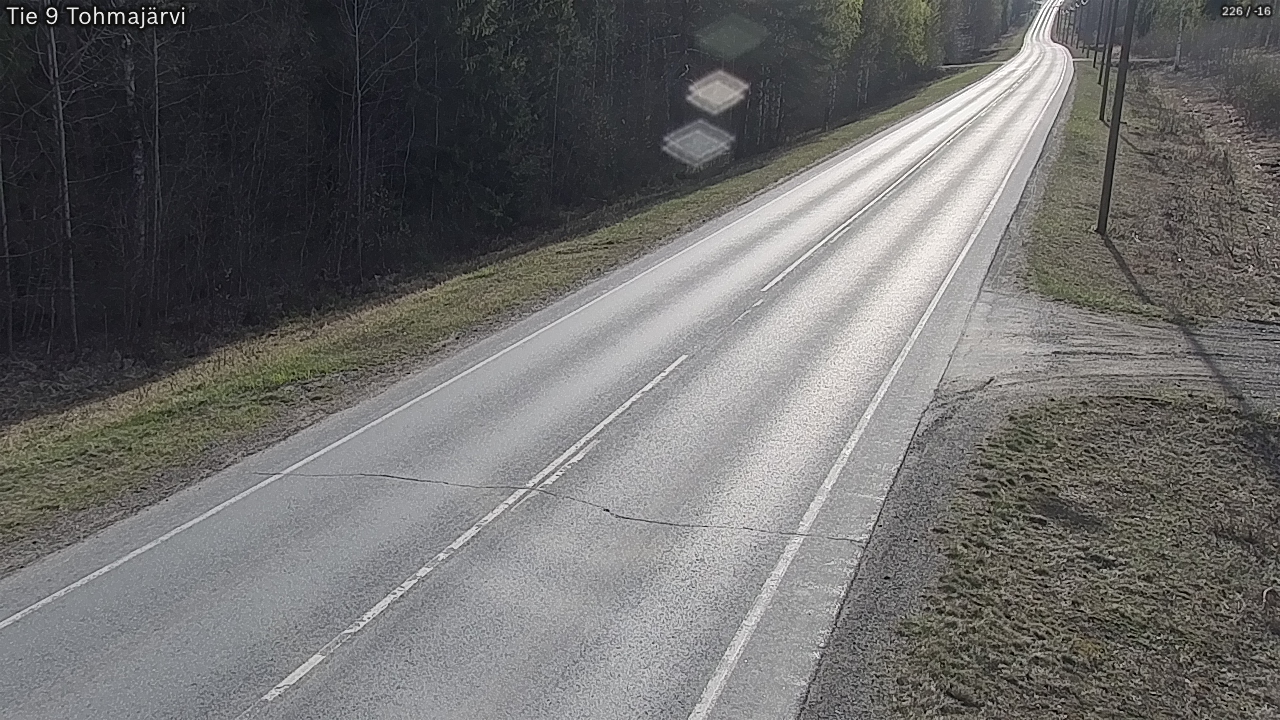 Weather Camera Image Road 9 Tohmajärvi, Tohmajärvi, Pohjois-Karjala