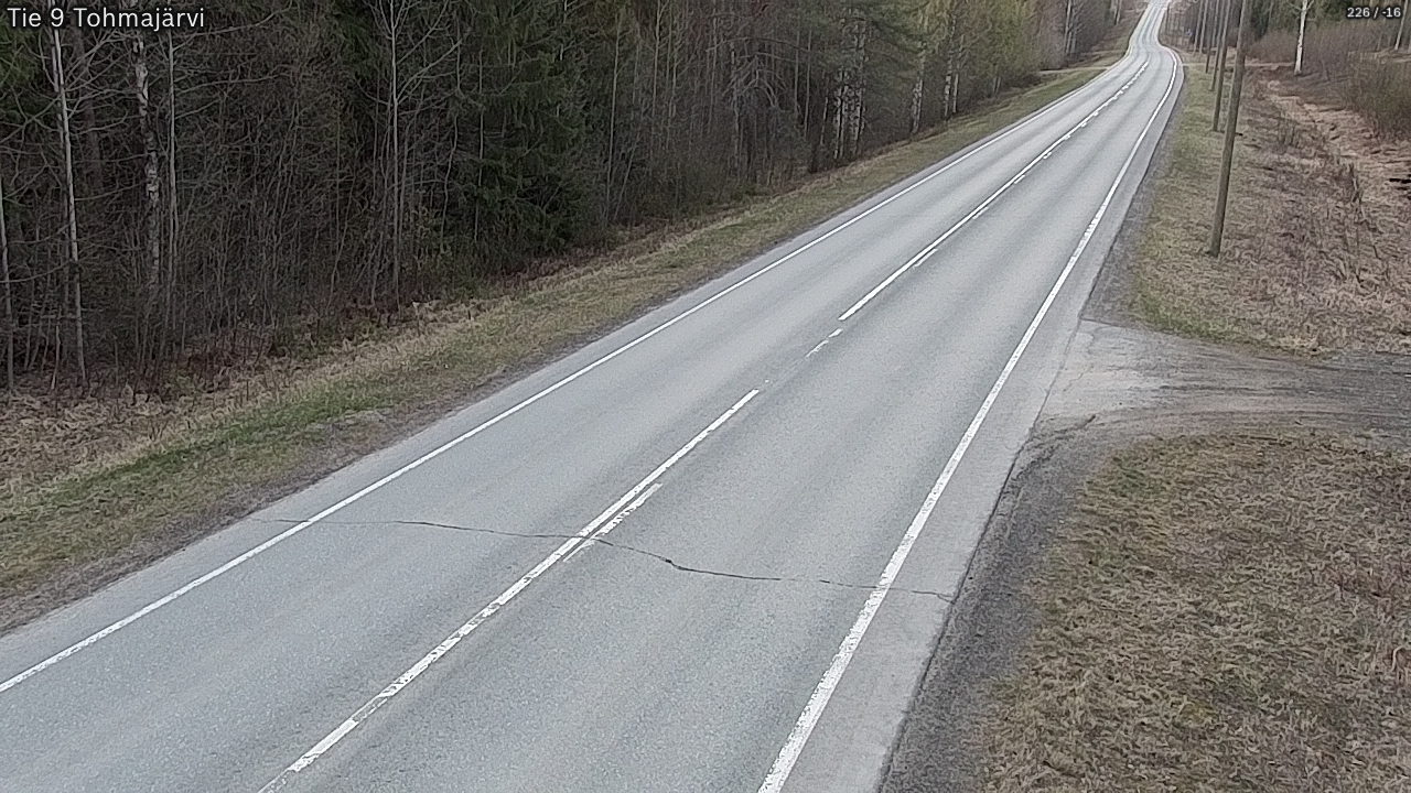 Weather Camera Image Road 9 Tohmajärvi, Tohmajärvi, Pohjois-Karjala