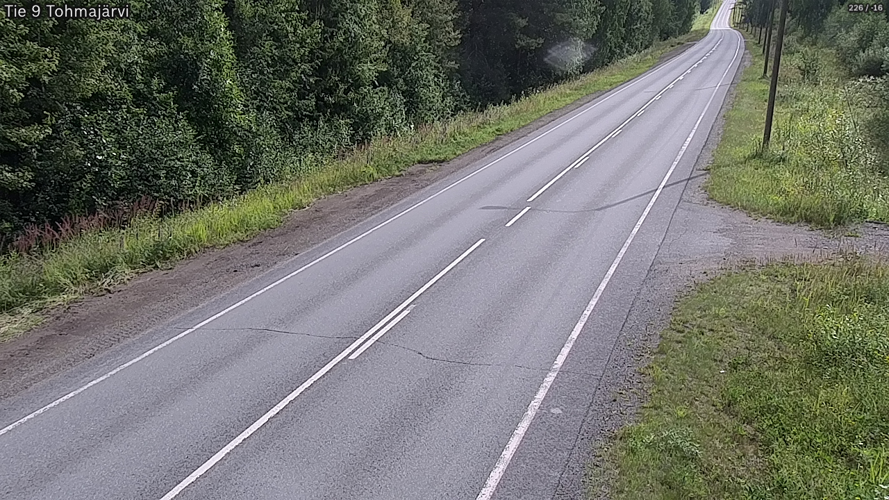 Weather Camera Image Väg 9 Tohmajärvi, Tohmajärvi, Pohjois-Karjala