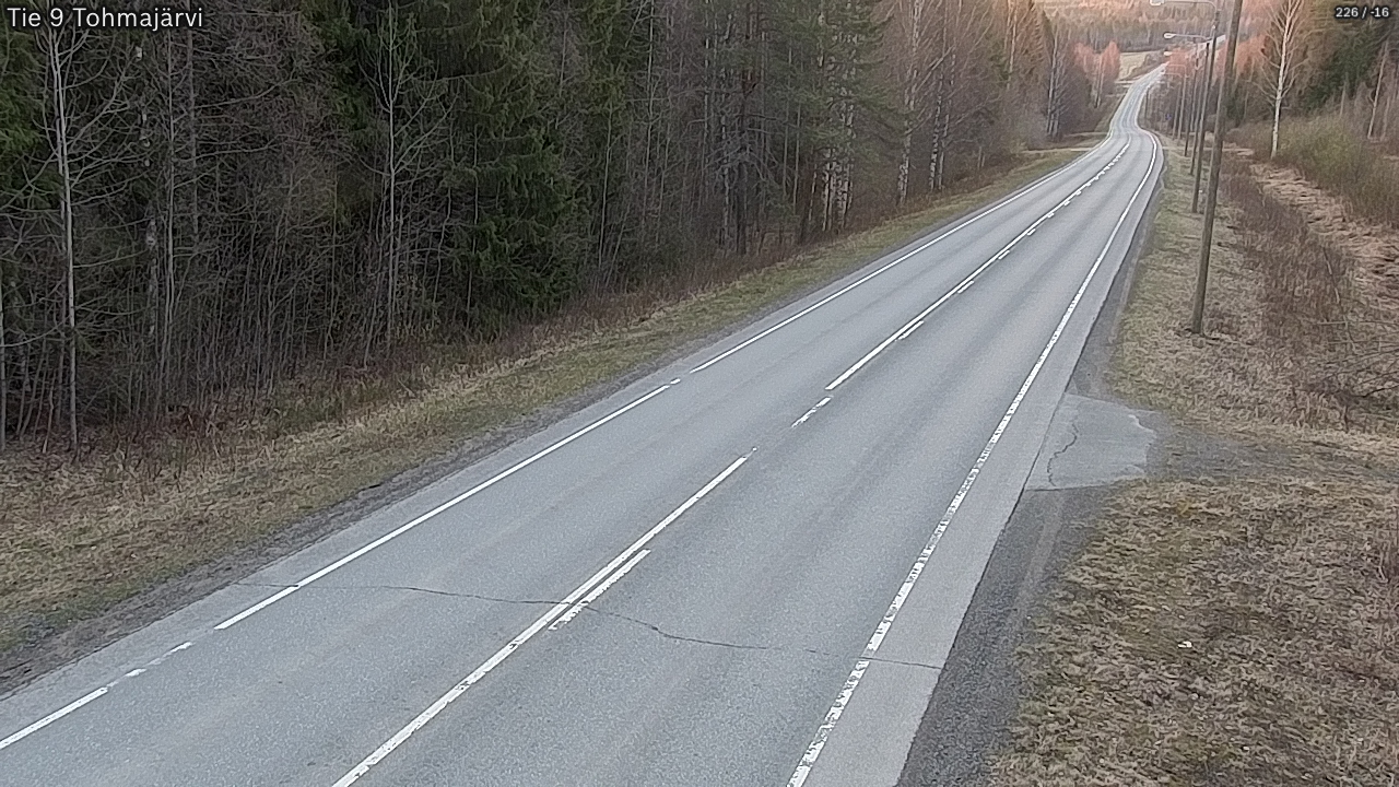 Weather Camera Image Road 9 Tohmajärvi, Tohmajärvi, Pohjois-Karjala