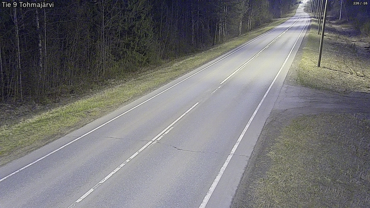 Weather Camera Image Road 9 Tohmajärvi, Tohmajärvi, Pohjois-Karjala