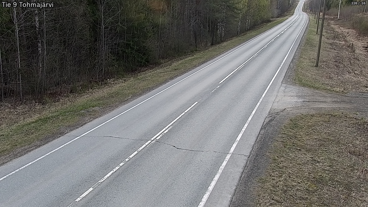 Weather Camera Image Road 9 Tohmajärvi, Tohmajärvi, Pohjois-Karjala