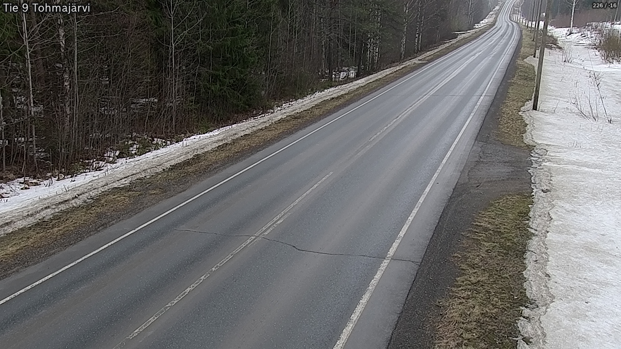 Weather Camera Image Väg 9 Tohmajärvi, Tohmajärvi, Pohjois-Karjala