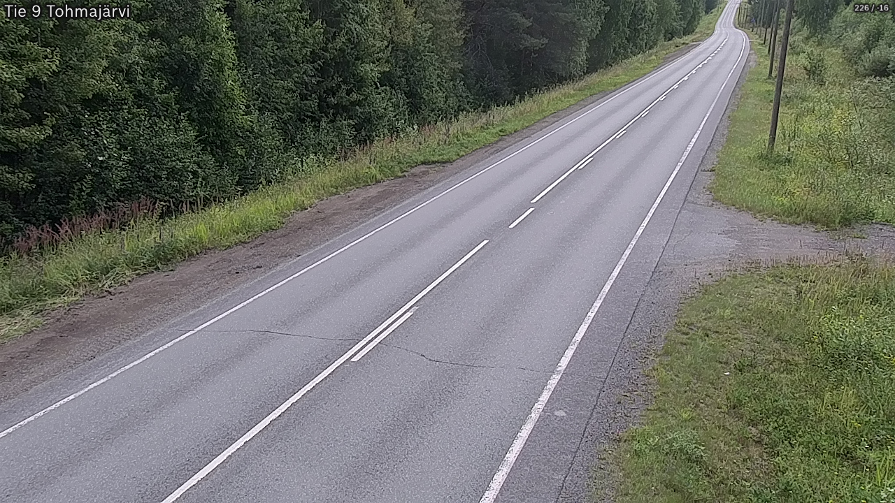 Weather Camera Image Väg 9 Tohmajärvi, Tohmajärvi, Pohjois-Karjala