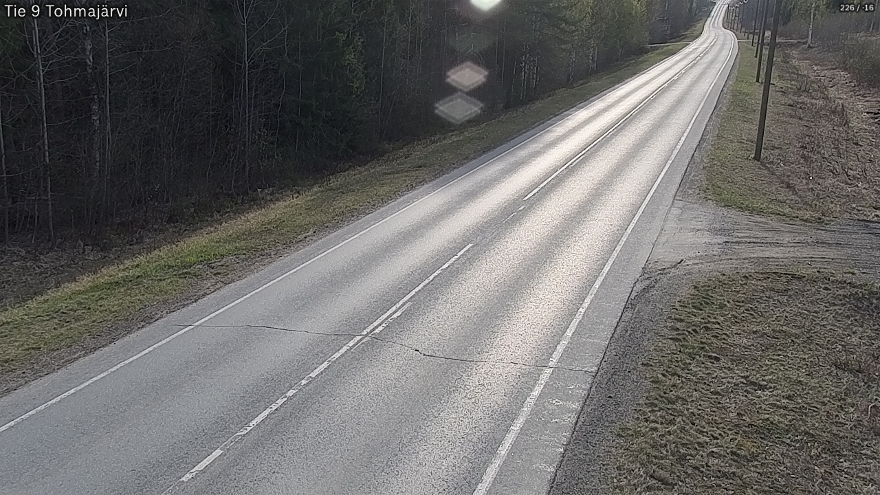 Weather Camera Image Road 9 Tohmajärvi, Tohmajärvi, Pohjois-Karjala