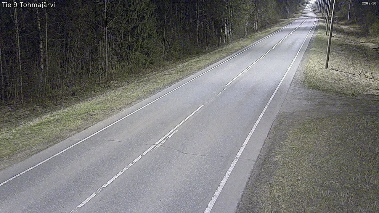 Weather Camera Image Road 9 Tohmajärvi, Tohmajärvi, Pohjois-Karjala