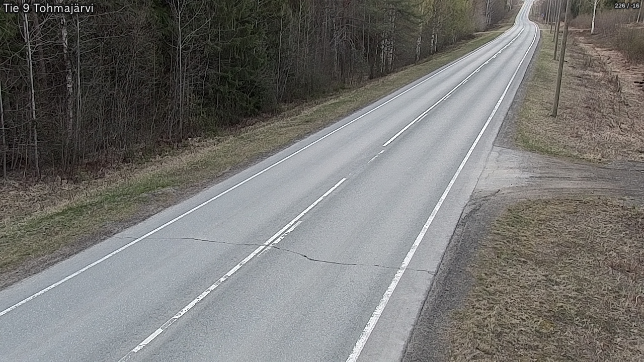 Weather Camera Image Road 9 Tohmajärvi, Tohmajärvi, Pohjois-Karjala