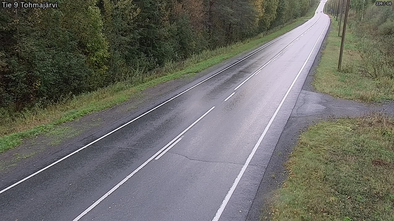 Weather Camera Image Väg 9 Tohmajärvi, Tohmajärvi, Pohjois-Karjala