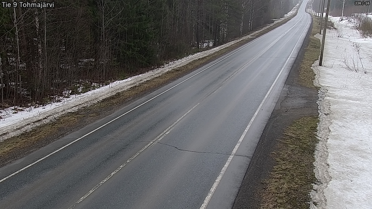 Weather Camera Image Väg 9 Tohmajärvi, Tohmajärvi, Pohjois-Karjala