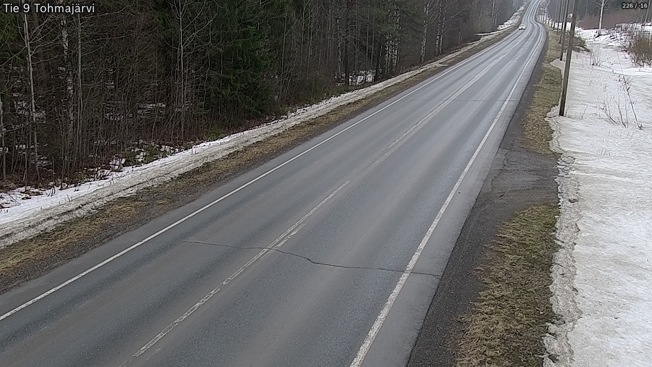 Weather Camera Image Väg 9 Tohmajärvi, Tohmajärvi, Pohjois-Karjala