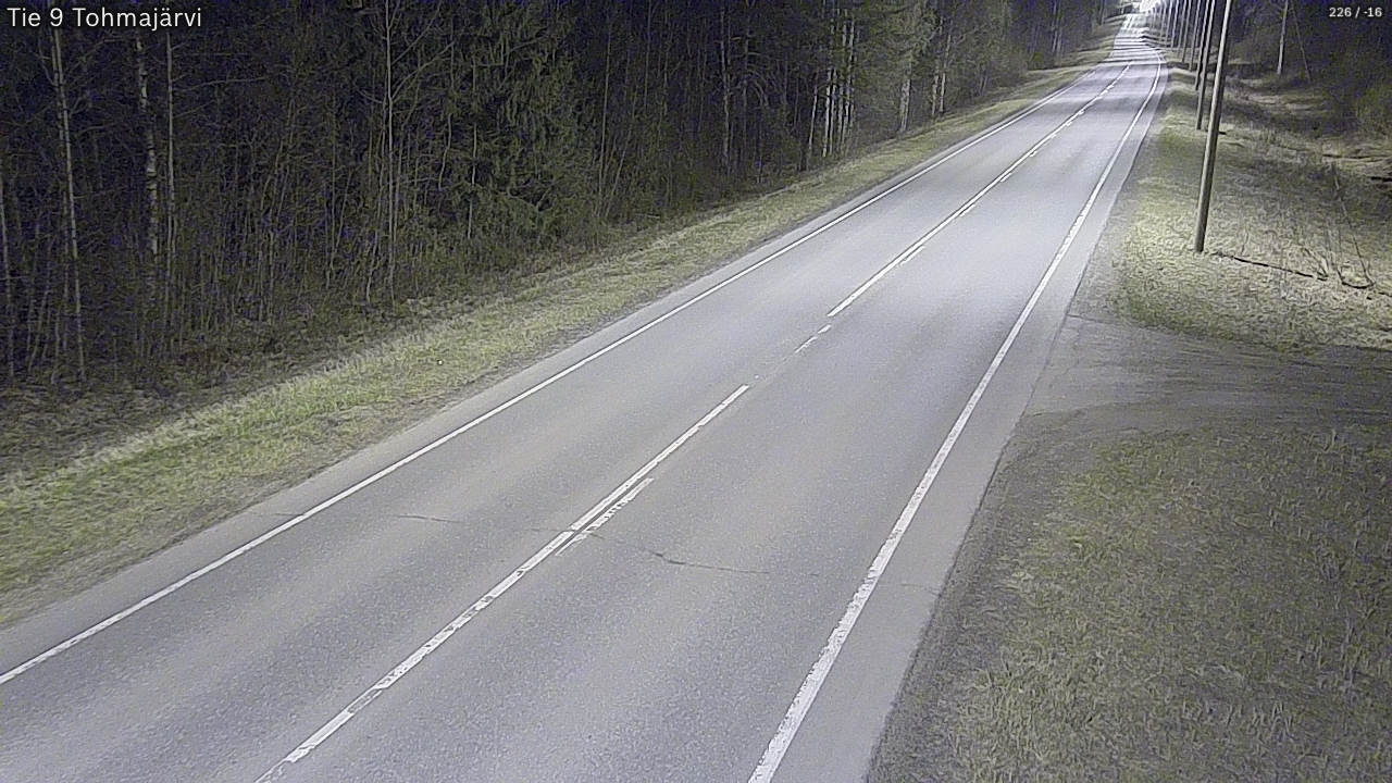 Weather Camera Image Väg 9 Tohmajärvi, Tohmajärvi, Pohjois-Karjala