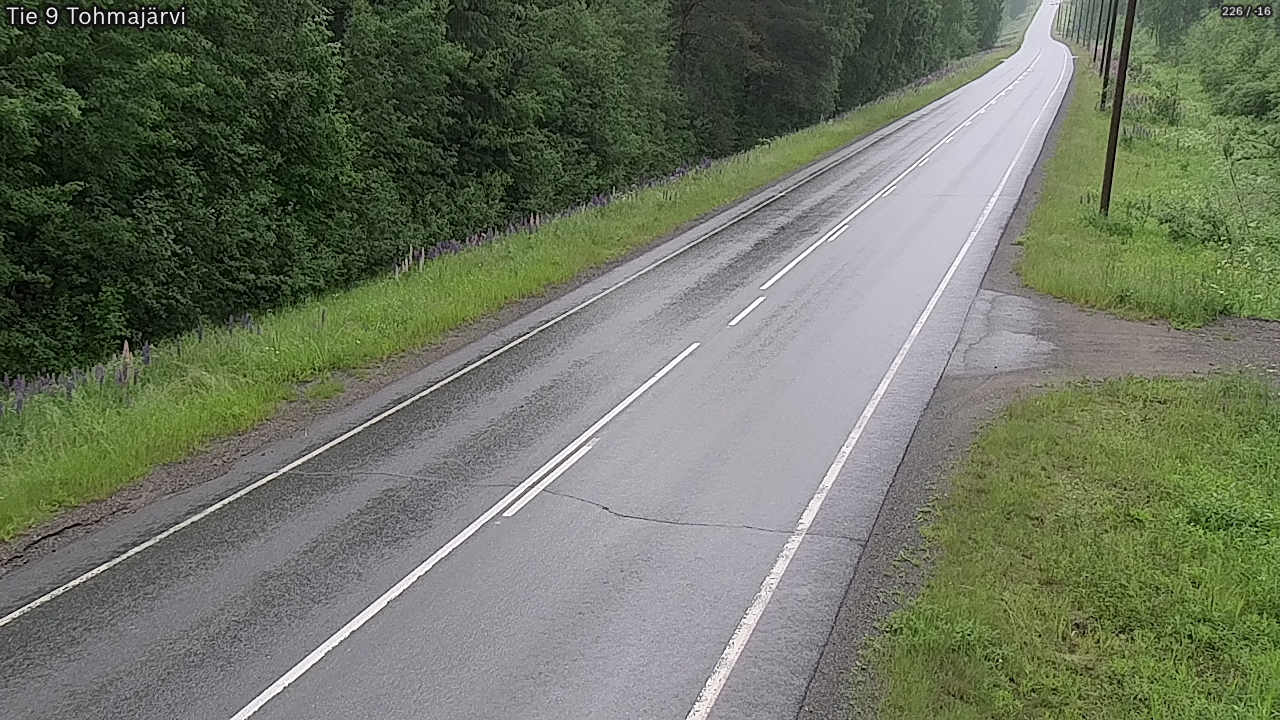 Weather Camera Image Väg 9 Tohmajärvi, Tohmajärvi, Pohjois-Karjala